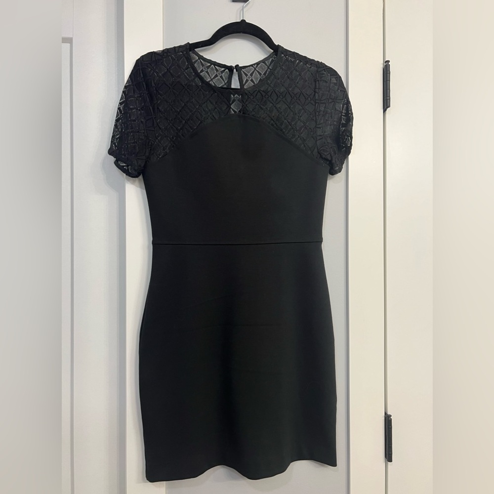 Banana Republic Black Lace Top Dress